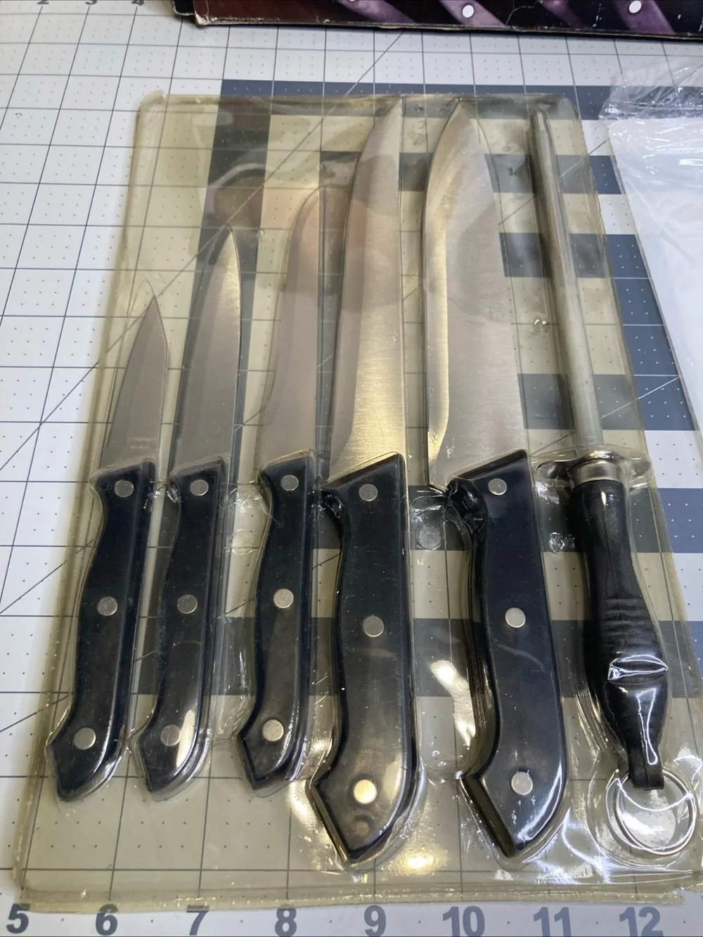 Kuchenstolz 6 Piece Chef's Knife Set W/ Sharpener Made In Germany New